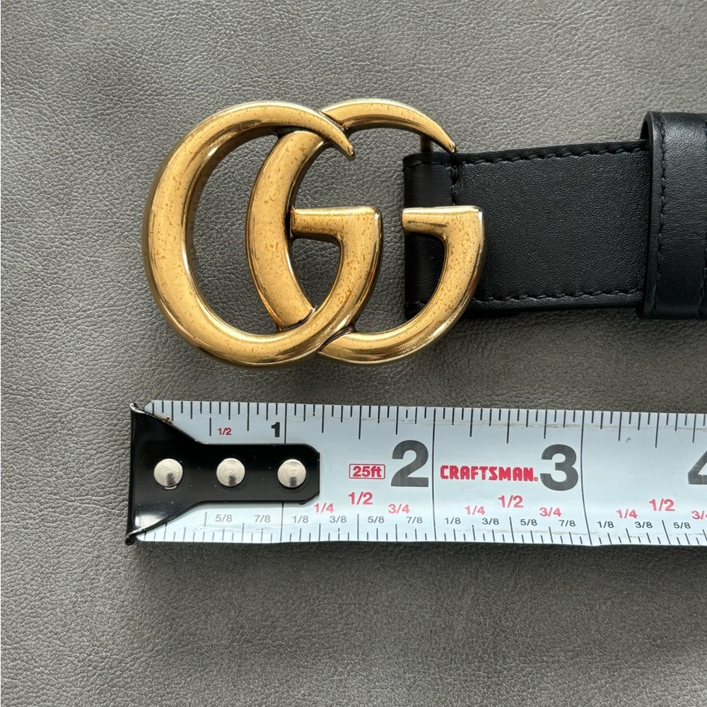 Gucci Leather Belt With Double G Buckle - Picture 6 of 8